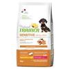 Generico Natural Trainer Cane Sensitive Small Puppy Salmone 2kg, alimento secco completo per cani cuccioli di taglia piccola, gusto SALMONE, monoproteico,senza glutine, confezione da 2kg.