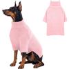 KONVINIT Maglione Cane Taglia Grande Invernale, Caldo Tessuto a Nido d'Ape Traspirante, Alta Colla, Dog Sweater Per Cani Grossi