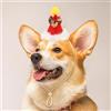 Generic Cappelli di Natale per cani - Simpatico copricapo rosso per animali domestici, cappello di Babbo Natale per gatti e cani foto delle vacanze