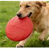 Generic Disco volante per cani da 17,8 cm, durevole e indistruttibile, resistente alle forature e ai morsi, estremamente per cani di taglia media e piccola, rosso