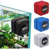 Generic Mini spazzola magnetica per la pulizia dell'acquario - Raschietto per alghe a doppio lato per piccoli acquari, strumento di pulizia del vetro con imbottitura antigraffio, blu