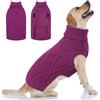 Queenmore Maglioncini per Cani Grandi, Classico, Maglione Cane Grande | Pullover Cane per Pitbull Boxer Bulldog Inglese Border Collie Dalmata, Per Passeggiate Quotidiane Sotto La Pioggia Autunnale