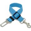 Generic Cintura di sicurezza regolabile per cani in nylon durevole per animali domestici da viaggio con clip blu chiaro