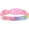 Generisch Collare per gatti con strass personalizzati con cravatta regolabile in due misure, elegante fibbia in metallo per collari versatili per cuccioli, regalo ideale per animali domestici (S)