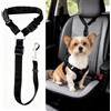 Generic Cintura di sicurezza per cani di sicurezza per veicoli - 15,7 ~ 21,7 pollici guinzaglio regolabile per auto per animali domestici per viaggi - nero