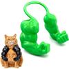 Generic Costume divertente stampato in 3D con braccia muscolose di gatto, comodo accessorio per spalla per cosplay felini. Giocattolo leggero in PLA con dito medio, pugno verde