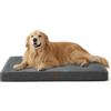 Bedsure Cuscino Per Cani Ortopedico Materasso Cane Grande,104x74 cm,Grigio | Cuscino cane sfoderabile e lavabile,cuscino memory foam per cani，materasso per cani, lavabile e antiscivolo, letto interno