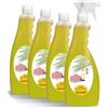 MY SELLERIA ON LINE WWW.MYSELLERIA.IT 4 Pezzi Spray Repellente Naturale per Cavalli al Geranio Citronella e Olio di Neem 750 ml Fly Stop, anti Punture Insetti Volanti Striscianti Mosche Zanzare, Tripla Azione
