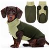 KONVINIT Maglione Cane Taglia Media in Felpa Leggera, Caldo Senza Maniche L | microfibra termica calda；collo alto elastico；beagle；uscita quotidiana；senza maniche ; maglione per cani taglia media