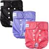 Pet Soft Pannolini cane femmina - Confezione da 3 Pannolini per cani femminili, Pannolini Lavabili per cani femmina con vita posteriore a prova di perdite (Tinta Unita, XS)