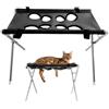 Generico Amaca Con Supporto Cane Gatti - Amaca Toelettatura Con 8 Fori 60x40x33cm | Imbracatura Antifuga Amaca Pieghevole Rete Ad Asciugatura Rapida Struttura In Acciaio Inossidabile, Per Bagno E Taglio Unghie