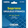 CASCHA Premium Corde per Ukulele Soprano - Set di 4 corde (G C E A)
