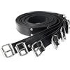 BDSMAGE Set Bondage SM 7 pezzi,corde in pelle regolabili con sistema di ritenuta buco della serratura, manette grilli polsini alla caviglia SM fetish sex toys per coppie