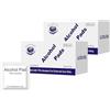 Wafuesh 200 pezzi singoli tamponi imballati con 75% di alcol, 6 * 6 cm igienici lenzuola, ideale per viaggi d'affari, uso quotidiano e stoccaggio a lungo termine, Hohe Desinfektionskraft Alcohol Pads