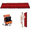 Warmforwel Tappetino per tutto il corpo con luce rossa e infrarossa, 630 LED, 660 nm e 850 nm, con telecomando, 3 modalità e 5 livelli di luminosità, di grandi dimensioni (160cm*35cm)