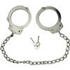KS-11 Manette professionali per caviglie in metallo, argento - standard della polizia - EXIL Edition - Manette per caviglie della polizia - argento