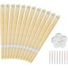 RSVOM Candele per orecchie, kit per candele per rimozione del cerume con cera d'api organica naturale per orecchie bloccate, candele per orecchie da 12 pezzi con dischi protettivi e tampone di cotone