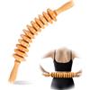 VELLUSTRA Rullo Massaggio Cellulite di Legno di Faggio per Corpo e Cosce, Tocco Morbido - Rullo Anticellulite, Massaggio Anticellulite, Massaggiatore per Cellulite, Bastone Pancia linfodrenaggio