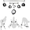 Zooma Manette Asta di metallo di espansione del sistema di ritenuta Kit con manette and Manette Bandage Cintura Bondage Set erotica feticcio SM Sex Toy per Unisex coppie amante maschio femmina