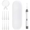 TNSLAND Aspiratore Di Cerume, Delicato e Indolore Rimuovi Cera Orecchio Elettrico | Aspiratore di Cerume per Orecchie, Kit Pulisci Orecchie con 8 Teste di Ricambio in Silicone per Adulti