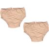 ERINGOGO Copri Pannolini per Anziani in EVA, Elasticizzato, 2 Pezzi | Cintura Elastica e Aperture Gamba , Uso Domestico per Anziani, Beige Discreto, 42x37x0,3cm