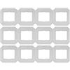 LemonRunRun Confezione da 12 panni di ricambio compatibili con ECOVACS Winbot Mini Robot per la pulizia delle finestre n. W-CC02-0012, kit di accessori per panni lavabili, ricarica per mocio, kit di ricambio