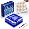Angtai JN Macchina riempimento capsule vuote taglia 00 (100 fori), Riempimento di capsule con istruzioni dettagliate, Macchina per riempimento manuale delle capsule compatibile con le capsule vuote 00