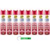 Beni Culinari 8 x Emulsio Mangia Polvere Antistatico, detergente spray per più superfici per rimuovere polvere, profumo di magnolia e gelsomino, 300 ml + portachiavi Beni Culinari