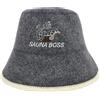 PRINZEPS Sauna Boss - Cappello da sauna da uomo, perfetto in 100% feltro, cappello da sauna, cappello da uomo