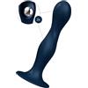 Satisfyer Double Ball-R Dildo Vibro Massager | Sex Toy Clitoridei Femminili | Vibratore Anale Vaginale | Silicone medico e impermeabile (IPX7) | Struttura ritorta | Plug Anale Femminili