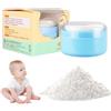 Generic Contenitore per talco per bambini con, contenitore portatile per spolverare il bagno, contenitore per spolverare con piumino, ideale per talco, bagno e cipria in polvere