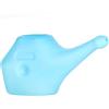 ANCIENTIMPEX Traveller's Neti Pot in plastica per la pulizia nasale - Celeste - Include 5 bustine di sale Neti e spazzola per la pulizia, kit per risciacquo sinus