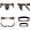 Strap-on-me Imbracatura in Similpelle Curious | Regolabile per pegging, cintura erotica con manette integrate, taglia XS-XXL, 5 colori
