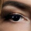 Leo Eyes Black Witch, lenti nere trimestrali, COPPIA, nero, trucco da vampiro/prosciutto da vampiro, lenti a contatto di Halloween, Damon, strega, zombie