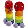 realGOOS Pisello peluche simpatico in poliestere multicolore arcobaleno pride orgoglio LGBTQ+ 30 cm per la festa di addio al nubilato sexy hot gadget per adulti 18+