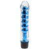 Bendy Twist Vibratore Trasparente Silicone Morbido Vibrante multivelocità Sex Toy fallo Dildo Donna Uomo Gay Azzurro anale vaginale Molto Divertente. novità!