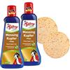Poliboy - Lucidante per ottone e rame, lucidante contro l'ossidazione, detergente per ottone con cera di carnauba, 1 flacone da 200 ml, con spugna, prodotto in Germania