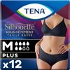 TENA Silhouette Normal Black M a vita bassa x12