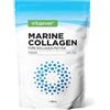 vit4ever Collagene Marino - 500 g Polvere - Peptidi di Collagene bioattivi | Idrolizzato di Collagene di Pesce premium - Solubilità perfetta - Gusto neutro e alto dosaggio - Marine Collagen Peptides