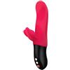 Fun Factory BI STRONIC FUSION - Vibratore urti | Sex toy rabbit punto G clitoride | Vibratori donna sesso realistico | Silicone | Rosso