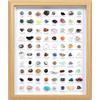 Orientrea 80 Pezzi Set di Cristalli Naturali e Minerali Decorativi, Pietre Assortite | Decorazione Della Casa e Dell'Ufficio, Ideale per Regalo e Collezione