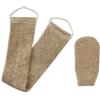 Homgaty - Canapa Back Scrubber spazzola per il Corpo Scrub Esfoliante Naturale con guanto