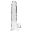 REALROCK Shots RealRock Crystal Clear - 8 / 19cm Realistic Dildo with Balls