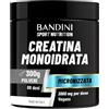 Bandini® Creatina Monoidrata in Polvere Pura al 100% - 300g con Dosatore | Integratore per Allenamento, Sport, Palestra e Pre Workout - 100% Vegan - A base di Creatine Monoidrato
