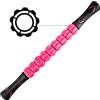 CHAOCHI Rullo massaggiatore per muscoli, ultra portatile, massaggiatore profondo, per punti trigger - alleggerimento muscolare - fisioterapia (Rosa)
