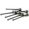 AOWNE Lampadari in vetro di cristallo nero parti della lampada gocce di cristallo per accessori per la decorazione domestica, 20x80mm 10pcs