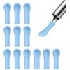 Generic Testine di ricambio in silicone per la rimozione della, 1,2 x 0,35 cm, riutilizzabili, per la pulizia delle orecchie, set di di ricambio per otoscopio, 12 pezzi, per famiglie e adulti