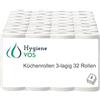 Hygiene VOS 32 rotoli da cucina - originali panni assorbenti da cucina a 3 strati in confezione risparmio 8 x 4 rotoli - carta da cucina (32 x 50 fogli)