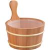 SudoreWell® Secchio per sauna in legno termico scuro