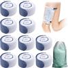 Roinaid 10 supporti per borse per gambe, supporto per sacchetti per urina, gamba regolabile, supporto per sacchetto per urina, con custodia per 1, adatto per tubo per catetere